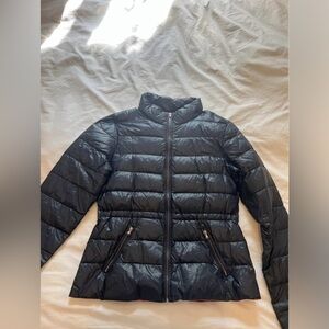 Zara Trafaluc Red and Black Puffer Jacket